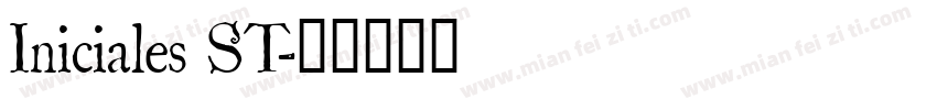 Iniciales ST字体转换